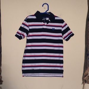 Chaps 7 Boy Red, White, and Blue Polo Shirt